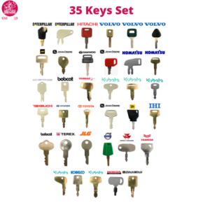 35 Keys Heavy Equipment Operator Ignition Set - CAT / Case / JCB / Volvo / Ford